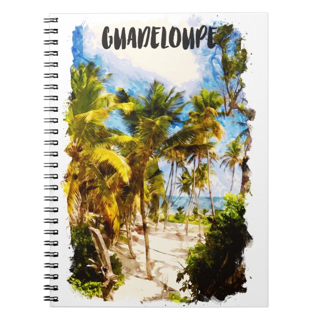 Carnet Guadeloupe Caraïbes Tropical Island Travel (Devant)