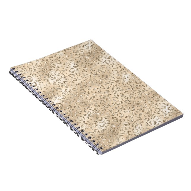Carnet Guépard Brun Imprimé De Peau De Léopard Motif Anim (Côté Droit)