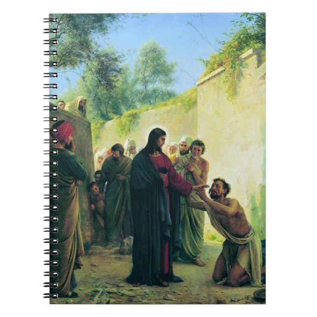 Carnet Guérir l'aveugle par Carl Bloch (Devant)