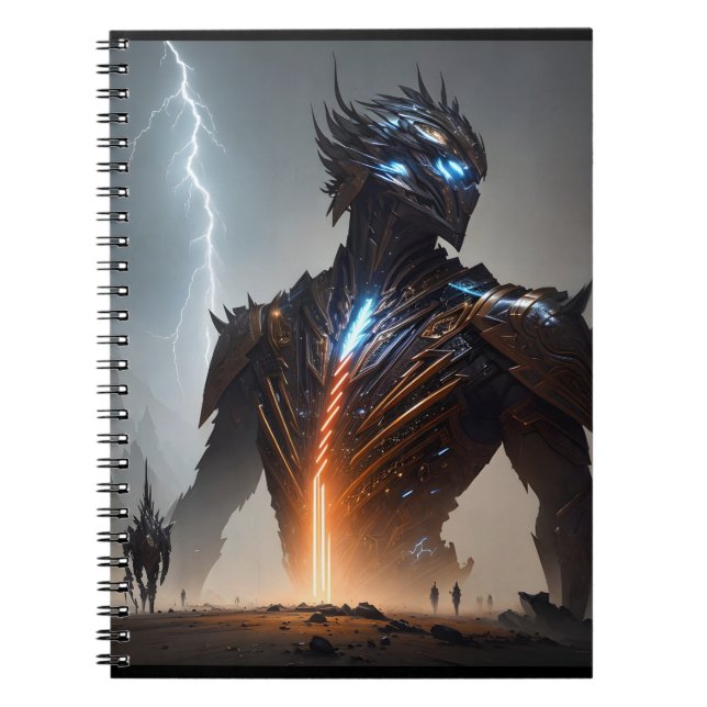 Carnet Guerrier Cyborg de la foudre (Devant)