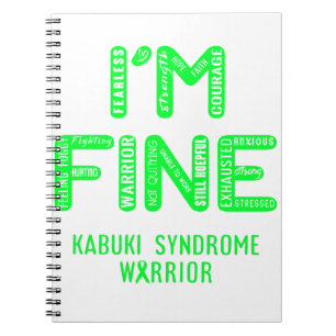 Carnet Guerrier du syndrome de Kabuki - JE SUIS FINE