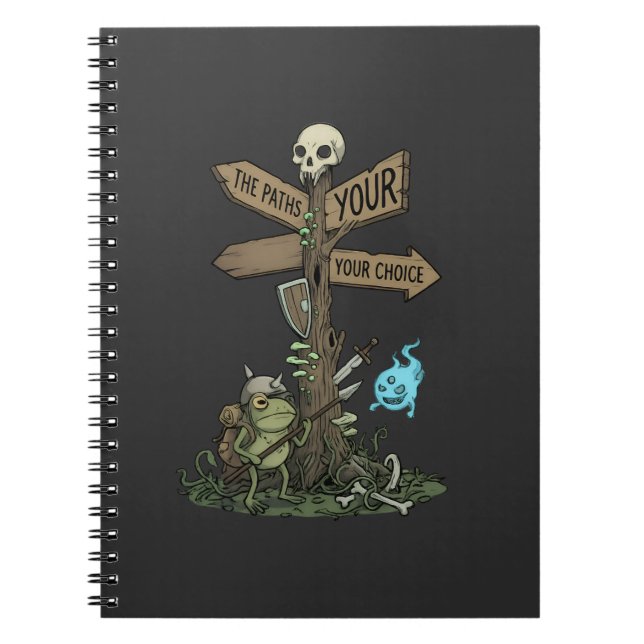 Carnet  Guerrier Fantastique de Grenouille Mignonne (Devant)