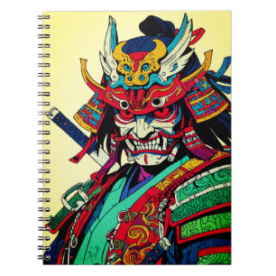 Carnet Guerrier Samouraï Féroce – Bushido Japonais Coloré