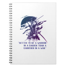 Guerrier Samouraï Minimaliste à l'Encre Bleue en S