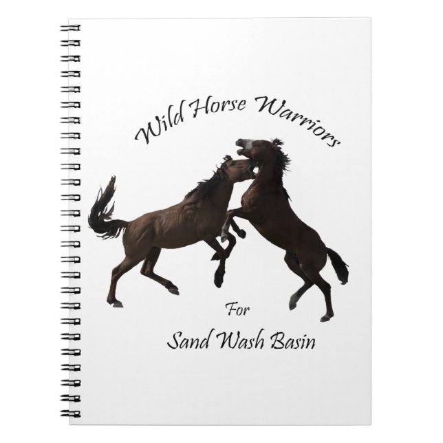 Carnet Guerriers de cheval sauvage pour le lavabo de (Devant)