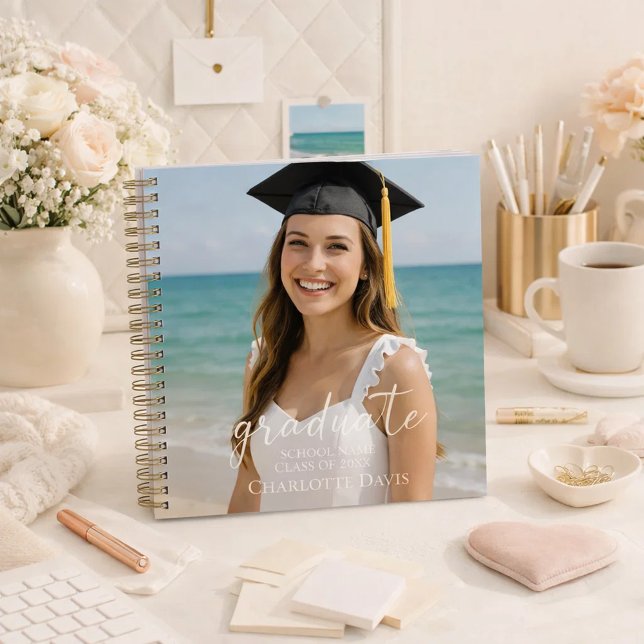 Carnet Guest book graduation photo script  (Créateur téléchargé)