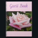 Carnet Guest Book Rose Beautiful Pink Rose Flower Retro<br><div class="desc">Guest Book Rose Beautiful Pink Rose Flower Retro. A lovely design from one of my original flower garden photos.</div>