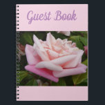 Carnet Guest Book Rose Beautiful Pink Rose Flower Retro<br><div class="desc">Guest Book Rose Beautiful Pink Rose Flower Retro. A lovely design from one of my original flower garden photos.</div>
