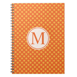 Carnet Guestbook du monogramme   de pois de Halloween