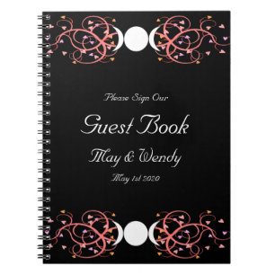 Carnet Guestbook lesbien de Wiccan Handfasting de double