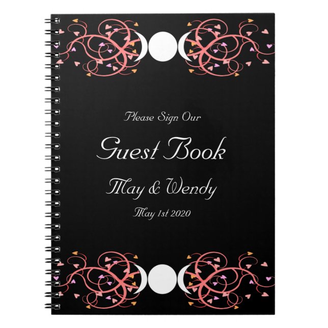 Carnet Guestbook lesbien de Wiccan Handfasting de double (Devant)