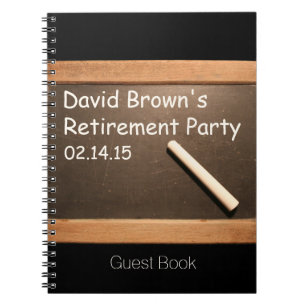 Carnet GuestBook retiré de partie de retraite de