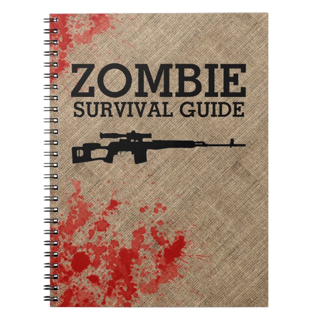 Carnet Guide de survie de zombi drôle (Devant)