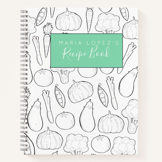 Carnet Guide des recettes de cuisine pour les doodles lég (Devant)