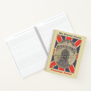 Carnet Guide touristique vintage de Hong Kong Travel Plan