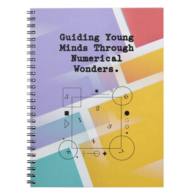 Carnet Guiding Young Minds | Merveilles Numériques Math (Devant)