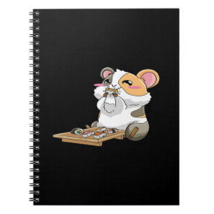 Carnet Guinée Pig Eating Sushika Guinée Pig Kawaii