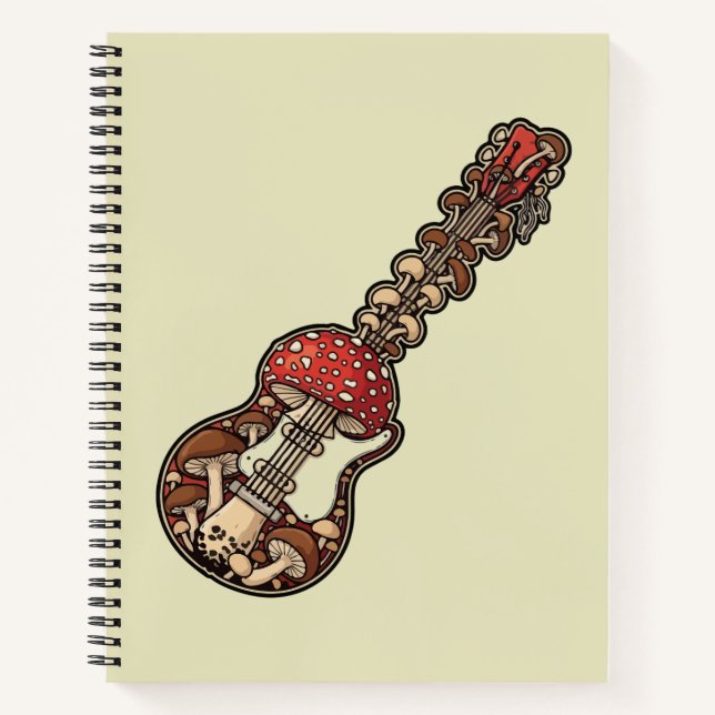 Carnet Guitare Champignon (Devant)