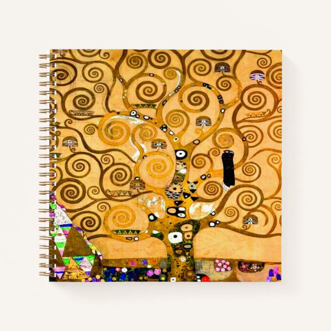 Carnet Gustav Klimt Arbre de vie (Devant)