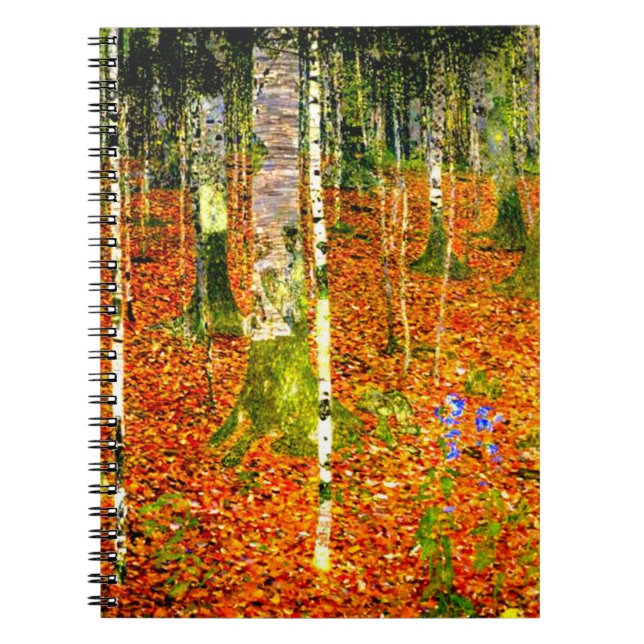 Carnet Gustav Klimt Birch Trees (Devant)