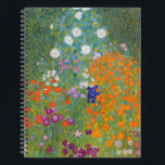Carnet Gustav Klimt Fleur Jardin Cottage Nature<br><div class="desc">Un beau tableau de jardin - c'est un tableau classique de Gustav Klimt,  appelé Cottage Garden,  ou Bauergarten,  1907,  qui est un gros plan d'un jardin fleuri,  un tableau floral coloré.</div>
