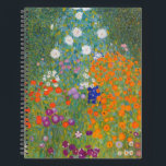 Carnet Gustav Klimt Fleur Jardin Cottage Nature<br><div class="desc">Un beau tableau de jardin - c'est un tableau classique de Gustav Klimt,  appelé Cottage Garden,  ou Bauergarten,  1907,  qui est un gros plan d'un jardin fleuri,  un tableau floral coloré.</div>