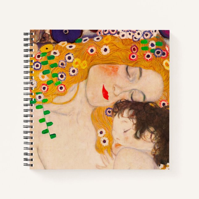Carnet Gustav Klimt - Mère et Enfant  (Devant)