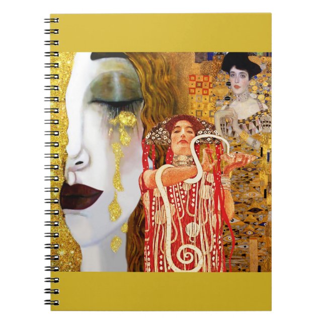 Carnet Gustav Klimt, peintures Collage, Art combiné (Devant)