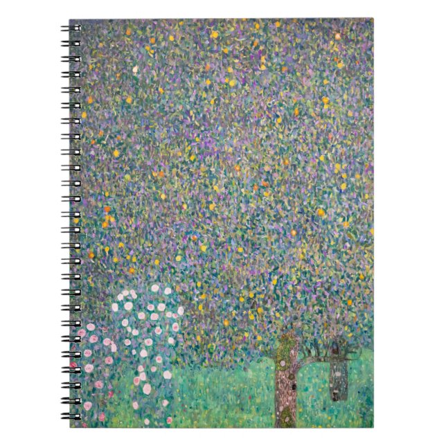 Carnet Gustav Klimt - Roseraies sous les Arbres (Devant)