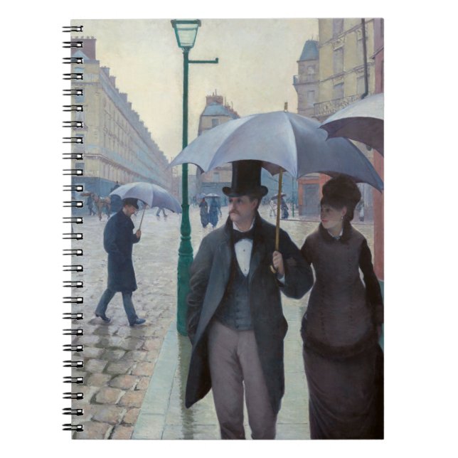 Carnet Gustave Caillebotte - Rue de Paris ; Temps de plui (Devant)