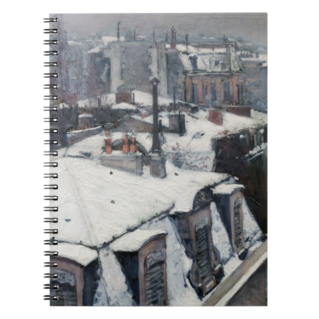 Carnet Gustave Caillebotte - Toits dans la neige (Devant)