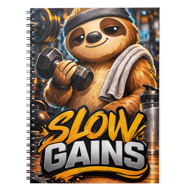 Carnet Gym Paresseux - Royaume des Créatures (Devant)