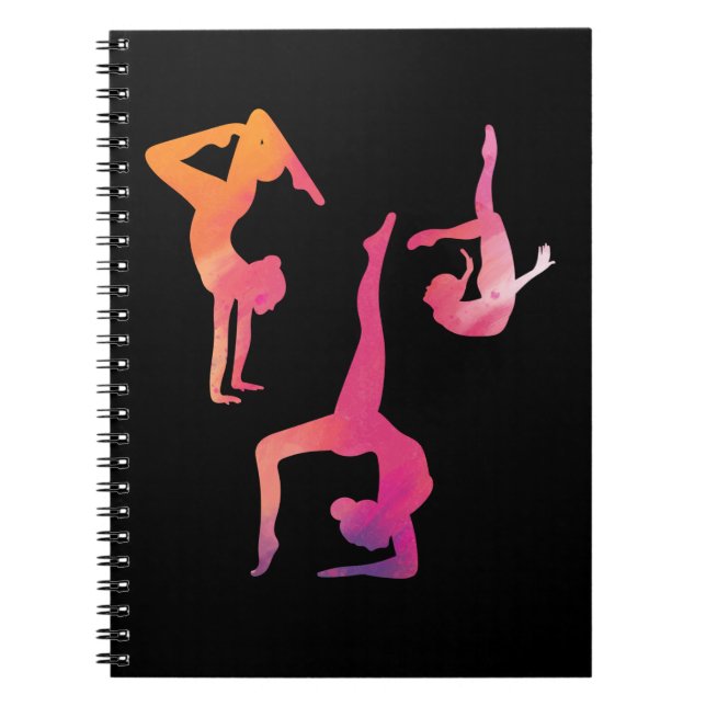 Carnet Gymnaste Femmes Gymnastique rythmique Coloré (Devant)