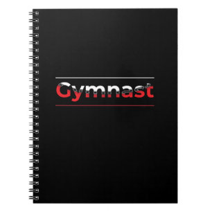 Carnet Gymnaste - Mot minimaliste moderne de gymnastique
