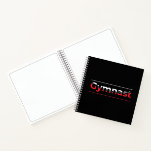 Carnet Gymnaste - Mot minimaliste moderne de gymnastique