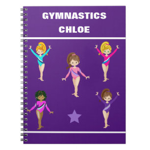 CARNET GYMNASTICS BLANKET AVEC 5 GYMNASTES PERSONNALISÉS