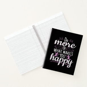Carnet Gymnastique Féminine - Citation Motivante et Heure