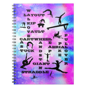 Carnet Gymnastique Féminine Compétences Gymnaste Mots Cro