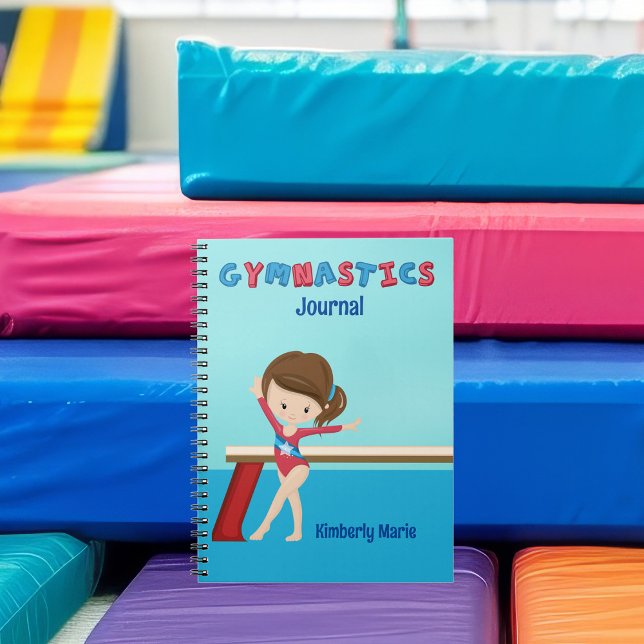 Carnet Gymnastique fille mignonne Gymnaste personnalisée (Créateur téléchargé)