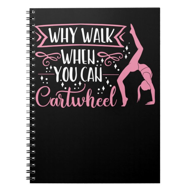 Carnet Gymnastique Girl Cartwheel femmes Danser acrobatiq (Devant)