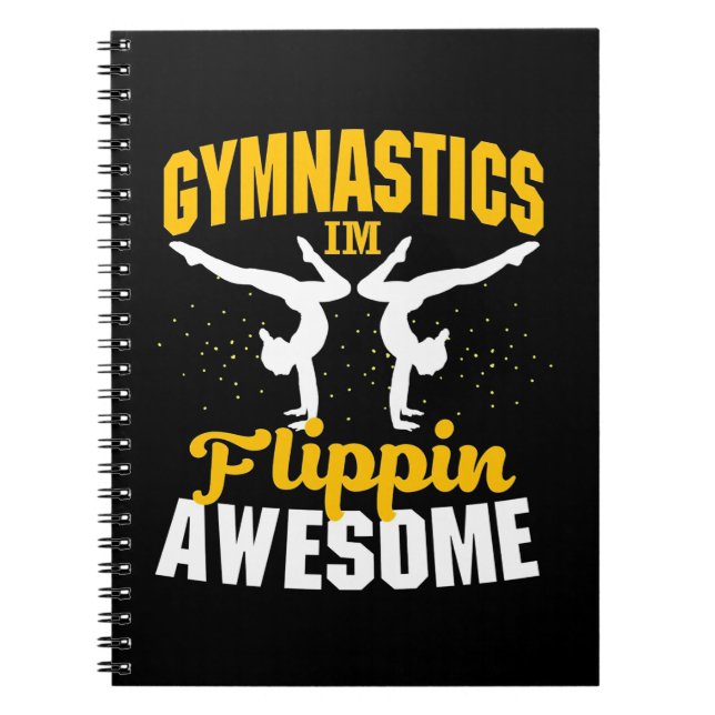 Carnet Gymnastique Je Suis Flippin Awesome (Devant)