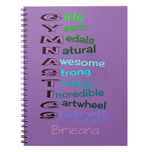 Carnet Gymnastique (nom de changement) (Devant)