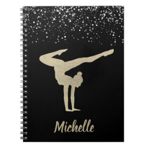 Carnet Gymnastique Parties scintillant Or