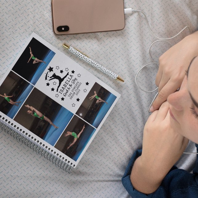 Carnet Gymnastique personnalisée 5 Photo Collage Nom Anné (Créateur téléchargé)
