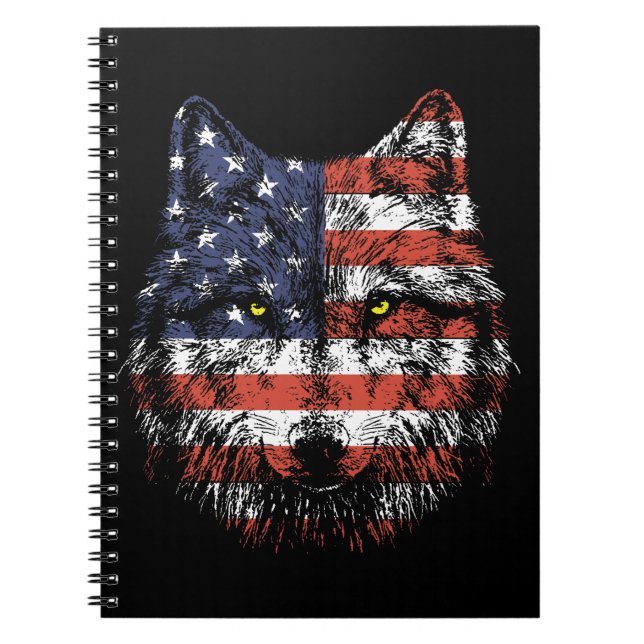 Carnet Habillement des Etats-Unis de drapeau américain de (Devant)
