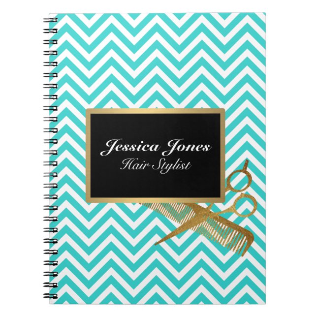 Carnet Hair Stylist Binder Spiral Planner Appointment (Devant)