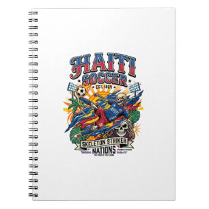 Carnet Haïti Football Squelette Attaquant Nations Style A