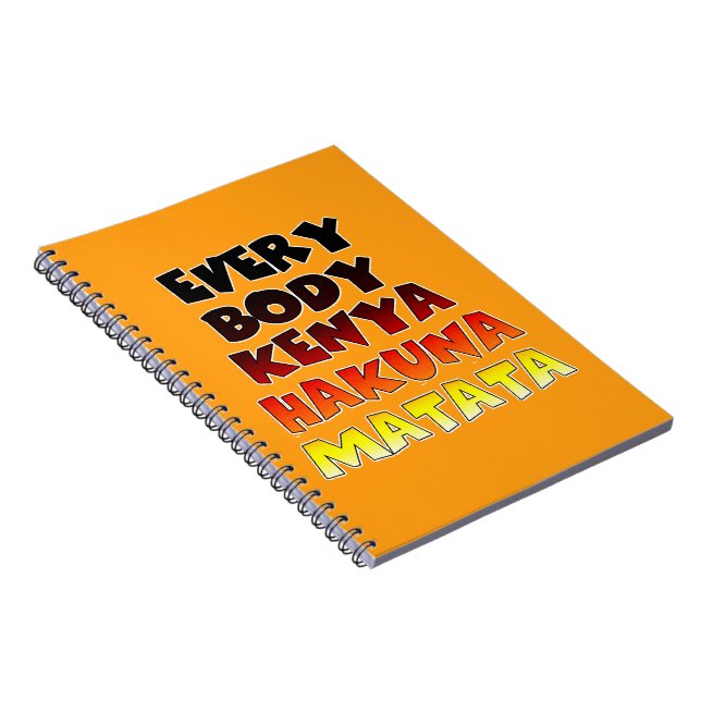Carnet Hakuna Matata coloré : Une fête kenyane (Côté Droit)