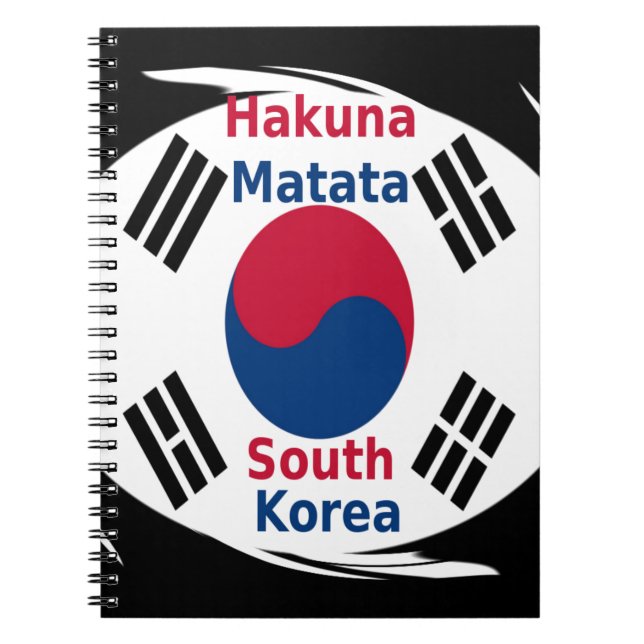 Carnet Hakuna Matata Corée du Sud (Devant)