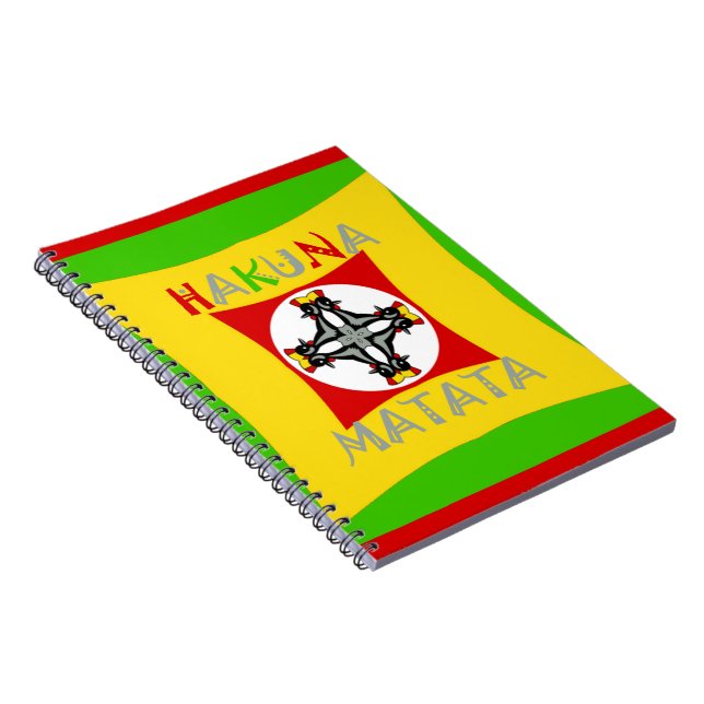 Carnet Hakuna Matata Fun Rasta Couleurs : Vibrant et sans (Côté Droit)